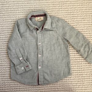 Peek boys brushed flannel button down